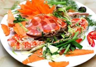 Ghẹ hấp ở C&ocirc; T&ocirc;