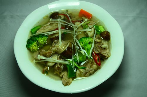 Canh vịt nấu nấm