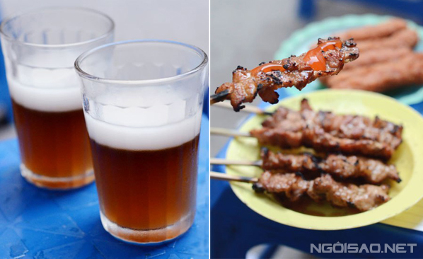 Thịt xi&ecirc;n nướng v&agrave; thạch rau c&acirc;u