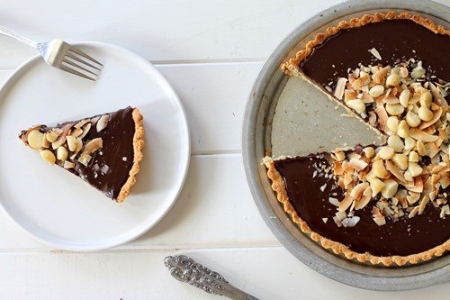 B&aacute;nh tart chocolate macadamia ở La Bonne Tarte