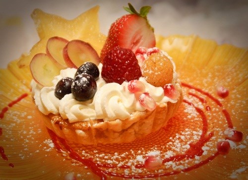 B&aacute;nh tart kabocha Peony